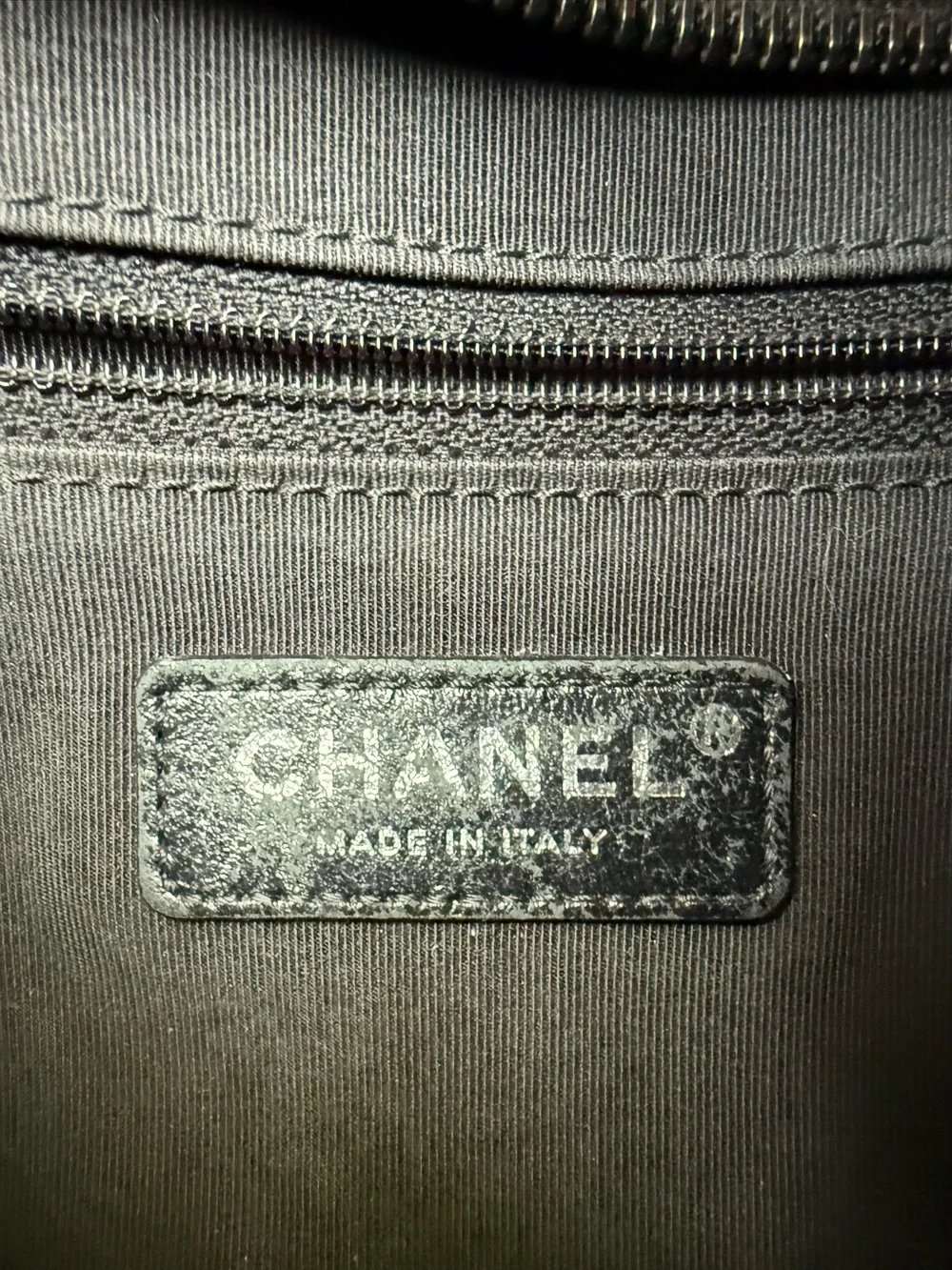 CHANEL Black Quilted Hobo Bag with Leather Base medium size